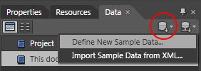 Define New Sample Data Define New Sample Data